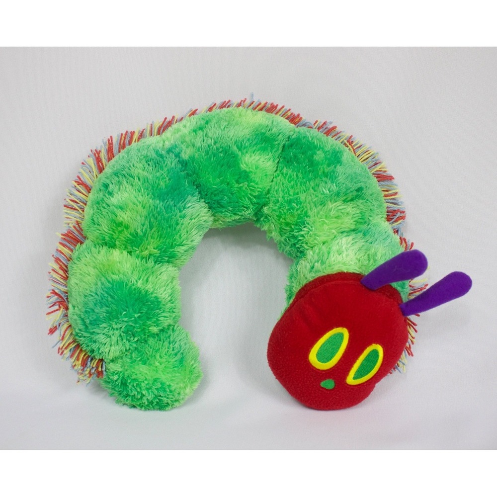 Eric Carle The Very Hungry Caterpillar Plush Neck Pillow Stuffed Animal Toy 10"‎